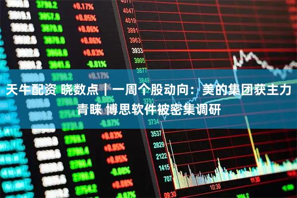 天牛配资 晓数点｜一周个股动向：美的集团获主力青睐 博思软件被密集调研