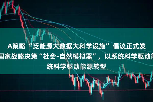 A策略 “泛能源大数据大科学设施” 倡议正式发起 打造国家战略决策“社会-自然模拟器”，以系统科学驱动能源转型